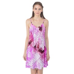 Pink Abstract Lineart Camis Nightgown 