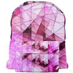 Pink Abstract Lineart Giant Full Print Backpack by Maspions