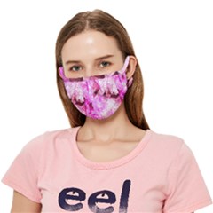 Pink Abstract Lineart Crease Cloth Face Mask (adult) by Maspions