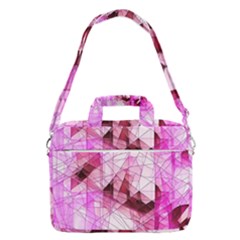 Pink Abstract Lineart Macbook Pro 13  Shoulder Laptop Bag 