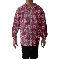 Whimsy Chickens Pattern Kids  Hooded Windbreaker