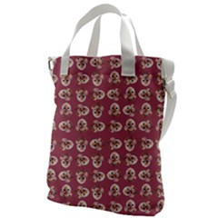 Whimsy Chickens Pattern Canvas Messenger Bag by dflcprintsclothing