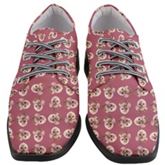 Whimsy Chickens Pattern Women Heeled Oxford Shoes by dflcprintsclothing