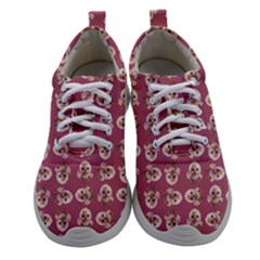 Whimsy Chickens Pattern Women Athletic Shoes by dflcprintsclothing