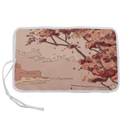 Pastel Nature , Art, Blue, Cute, Nature, Pink Pen Storage Case (s) by kyorashop23