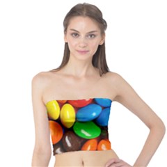 Colorful Candy Background, Close-up Tube Top by kyorashop23