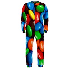 Colorful Candy Background, Close-up Onepiece Jumpsuit (men)