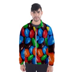 Colorful Candy Background, Close-up Men s Windbreaker