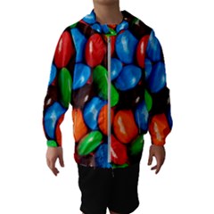 Colorful Candy Background, Close-up Kids  Hooded Windbreaker