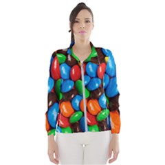 Colorful Candy Background, Close-up Women s Windbreaker