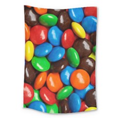 Colorful Candy Background, Close-up Large Tapestry