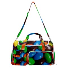 Colorful Candy Background, Close-up Sports Gym Duffle Bag With Shoe Compartment