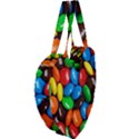 Colorful Candy Background, Close-up Giant Heart Shaped Tote View4