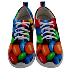 Colorful Candy Background, Close-up Mens Athletic Shoes by kyorashop23