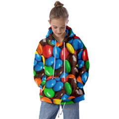 Colorful Candy Background, Close-up Kids  Oversized Hoodie