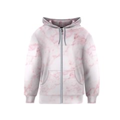 Pink Marble, Gold, Marble, Pattern, Pink, Rose Kids  Zipper Hoodie