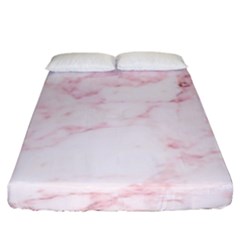 Pink Marble, Gold, Marble, Pattern, Pink, Rose Fitted Sheet (king Size) by kyorashop23