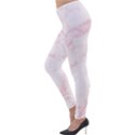 Pink Marble, Gold, Marble, Pattern, Pink, Rose Lightweight Velour Leggings View3