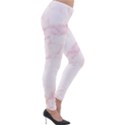 Pink Marble, Gold, Marble, Pattern, Pink, Rose Lightweight Velour Leggings View4