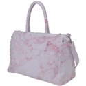 Pink Marble, Gold, Marble, Pattern, Pink, Rose Duffel Travel Bag View1