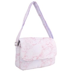 Pink Marble, Gold, Marble, Pattern, Pink, Rose Courier Bag by kyorashop23