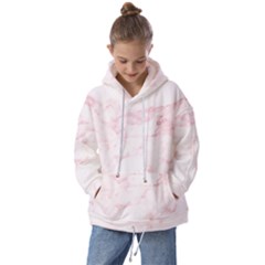 Pink Marble, Gold, Marble, Pattern, Pink, Rose Kids  Oversized Hoodie