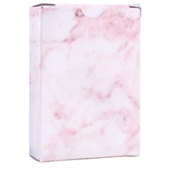 Pink Marble, Gold, Marble, Pattern, Pink, Rose Playing Cards Single Design (rectangle) With Custom Box