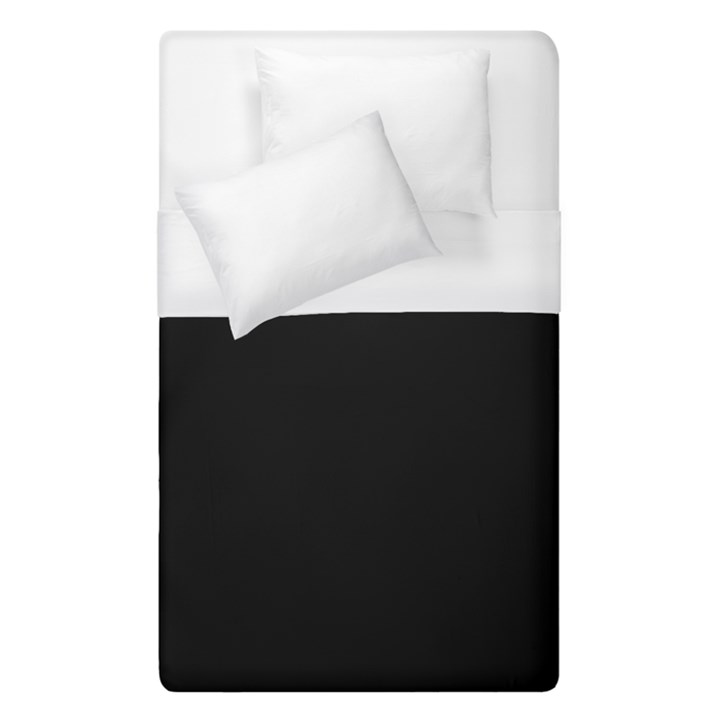 Plain Black Black Duvet Cover (Single Size)