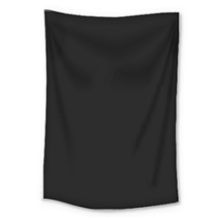 Plain Black Black Large Tapestry