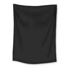 Plain Black Black Medium Tapestry