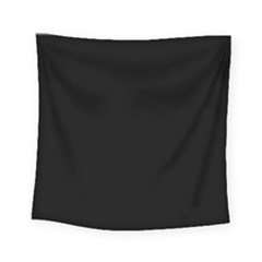 Plain Black Black Square Tapestry (small)