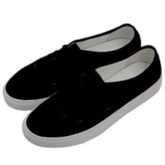 Plain Black Black Men s Classic Low Top Sneakers by kyorashop23