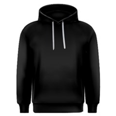 Plain Black Black Men s Overhead Hoodie