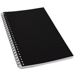 Plain Black Black 5 5  X 8 5  Notebook by kyorashop23