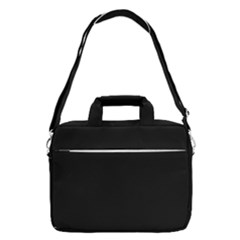 Plain Black Black Macbook Pro 13  Shoulder Laptop Bag  by kyorashop23