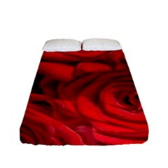 Red Roses , Flowers, Red Roses Fitted Sheet (full/ Double Size)