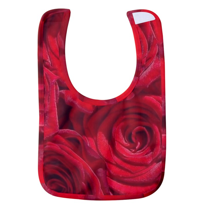 Red Roses , Flowers, Red Roses Baby Bib