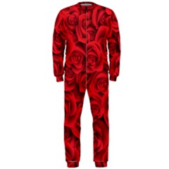 Red Roses , Red Buds, Red Roses Onepiece Jumpsuit (men)