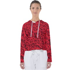 Red Roses , Red Buds, Red Roses Women s Slouchy Sweat