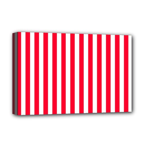 Red Stripes, Texture, Sticker, Deluxe Canvas 18  x 12  (Stretched)