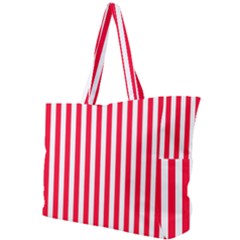 Red Stripes, Texture, Sticker, Simple Shoulder Bag