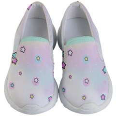 Stars, Cute, Pastel, Pattern Kids Lightweight Slip Ons by kyorashop23