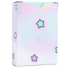 Stars, Cute, Pastel, Pattern Playing Cards Single Design (rectangle) With Custom Box