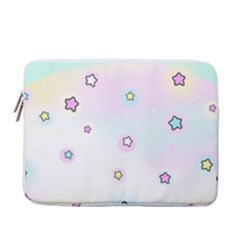 Stars, Cute, Pastel, Pattern 13  Vertical Laptop Sleeve Case With Pocket by kyorashop23