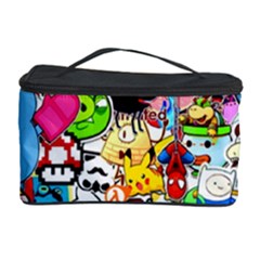 Sticker Art, Brand, Cartoon Cosmetic Storage Case by kyorashop23