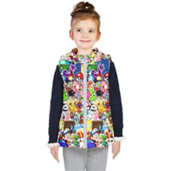 Sticker Art, Brand, Cartoon Kids  Hooded Puffer Vest