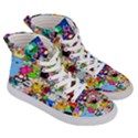 Sticker Art, Brand, Cartoon Women s Hi-Top Skate Sneakers View3