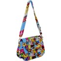 Sticker Art, Brand, Cartoon Saddle Handbag View1