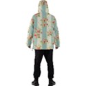 Stripes, Rose,  Texture, Flower, Paper Men s Ski and Snowboard Waterproof Breathable Jacket View4