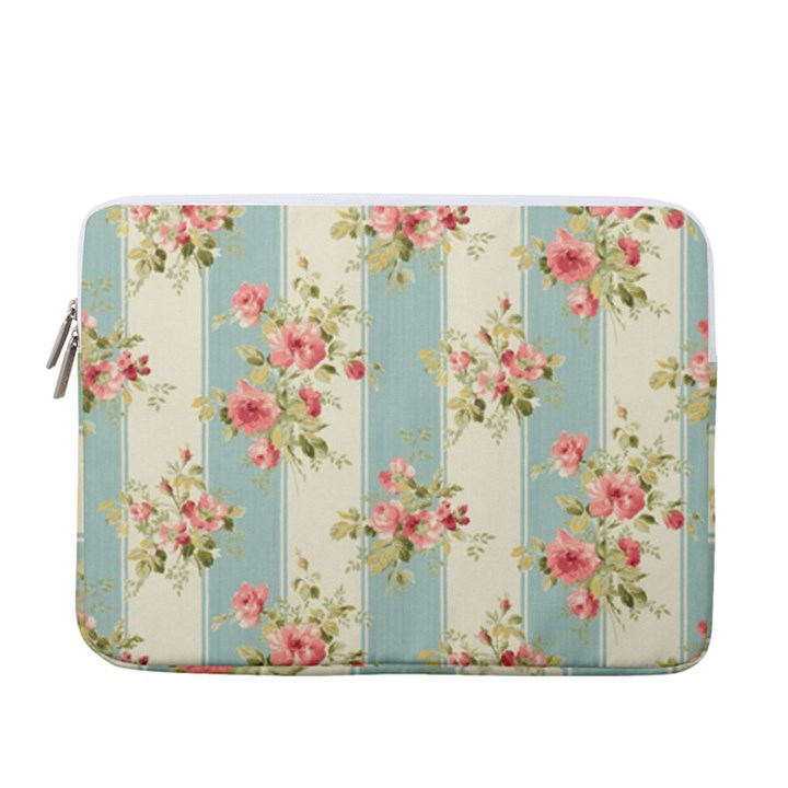 Stripes, Rose,  Texture, Flower, Paper 13  Vertical Laptop Sleeve Case With Pocket